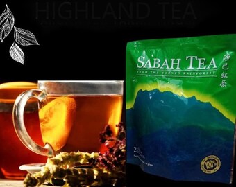 4 Boxes of Sabah Tea 2G X 25 Tea Bags