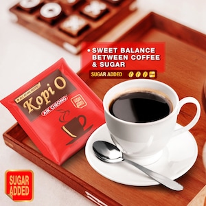 Coffee Mixture Bags Kopi O Aik Cheong Sugar Added Coffee Aroma 20 SACHETS x 20g