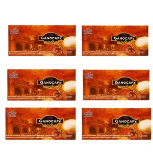 6 Boxes Ganocafe Mocha Instant Coffee X 15 Sachets