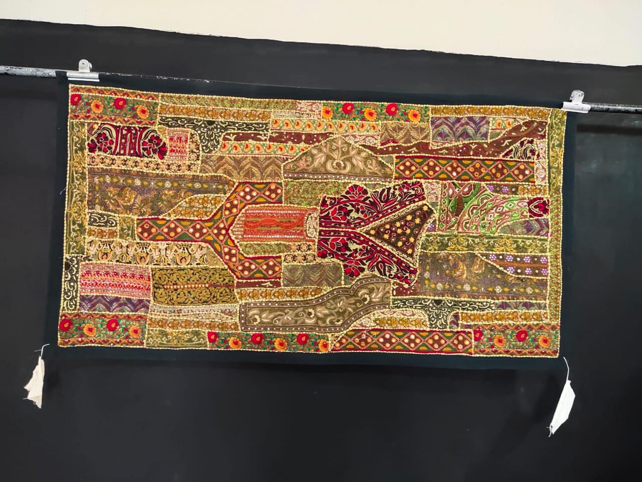 Vintage Wall Hanging Embroidery Wall Art Etsy