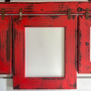Farmhouse Picture Frame Collage, Distressed Picture Frame Collage, Rustic, 2 5x7 and 1 8x10 Frames
