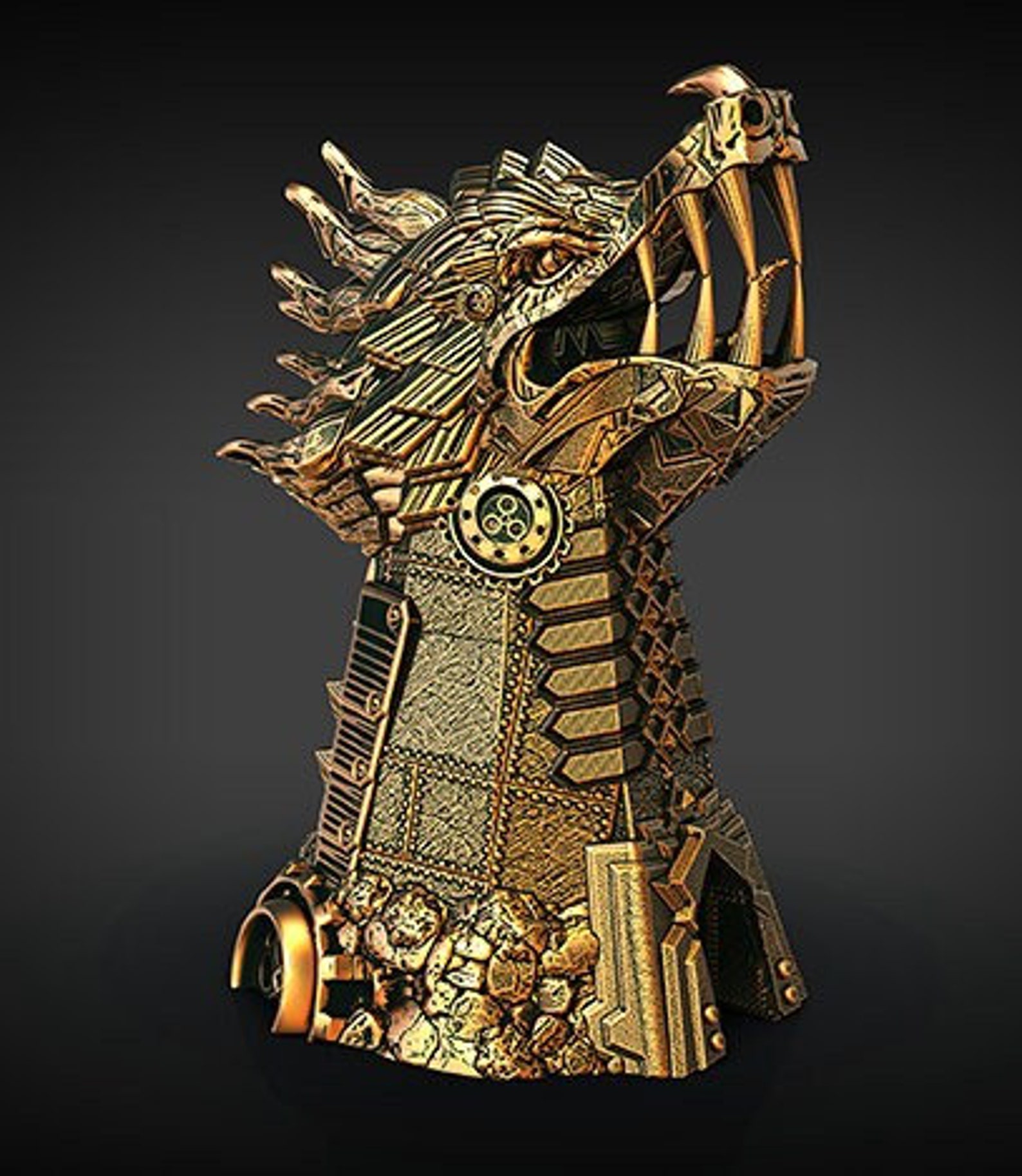 Clockwork Dragon Dice Tower Tabletop Rpg Trpg D&D Dnd 3D STL Etsy