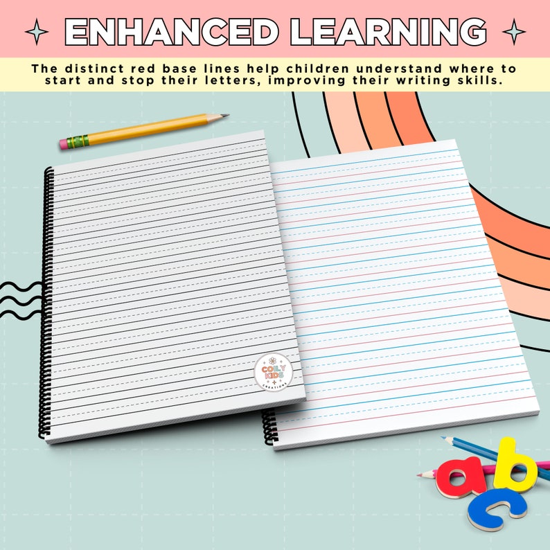 Printable Primary Handwriting Paper Bundle, 23 Digital Sheets for Kids ...