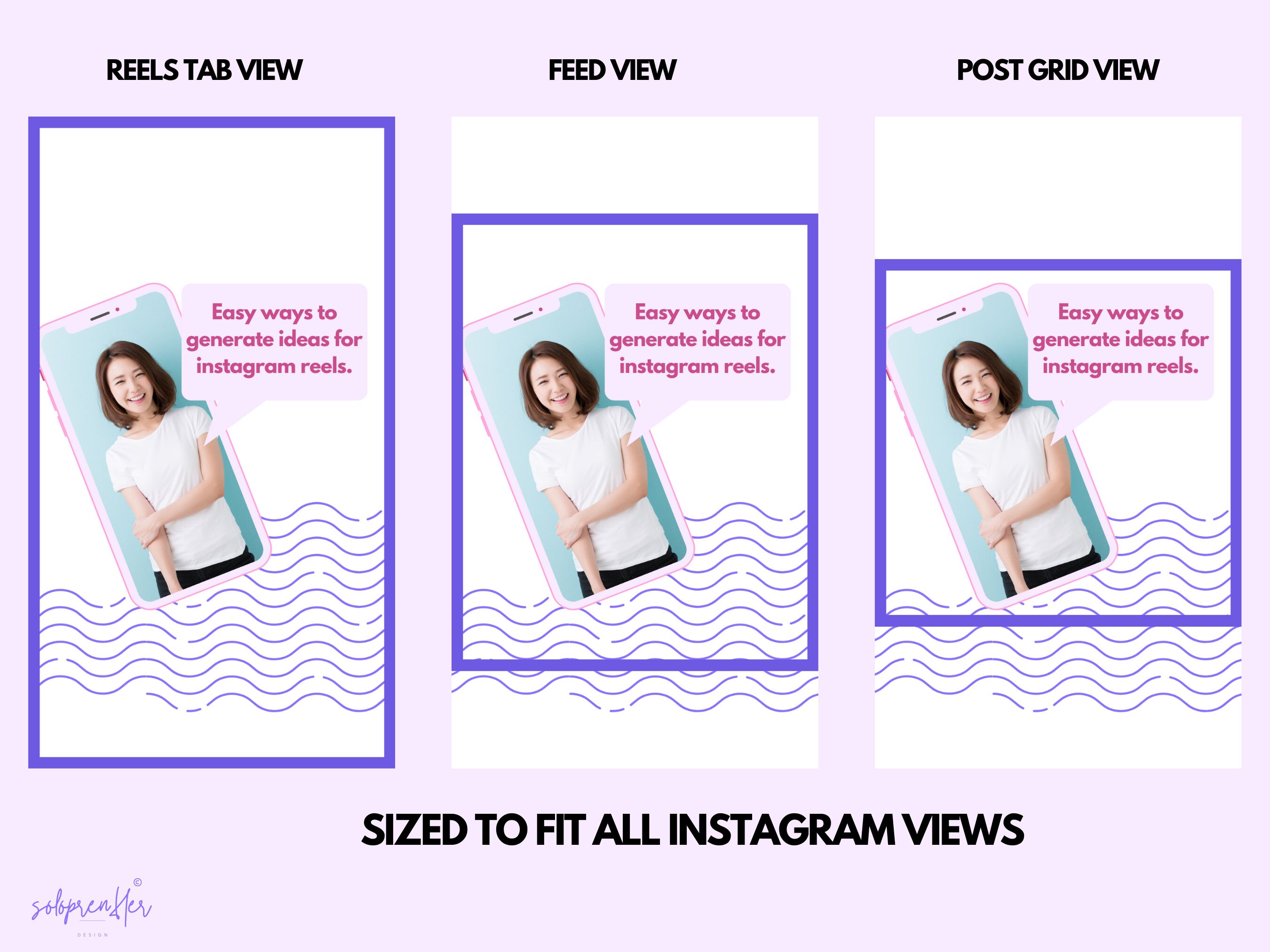 Instagram Template Canva Post Story Shadow Reel Cover Pinterest