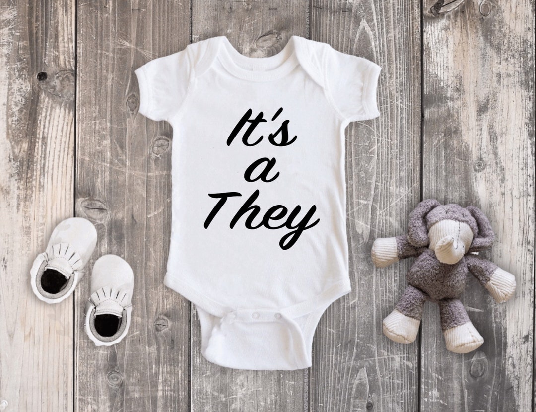 Its a They Gender Neutral Non Binary Tshirt or Baby Etsy
