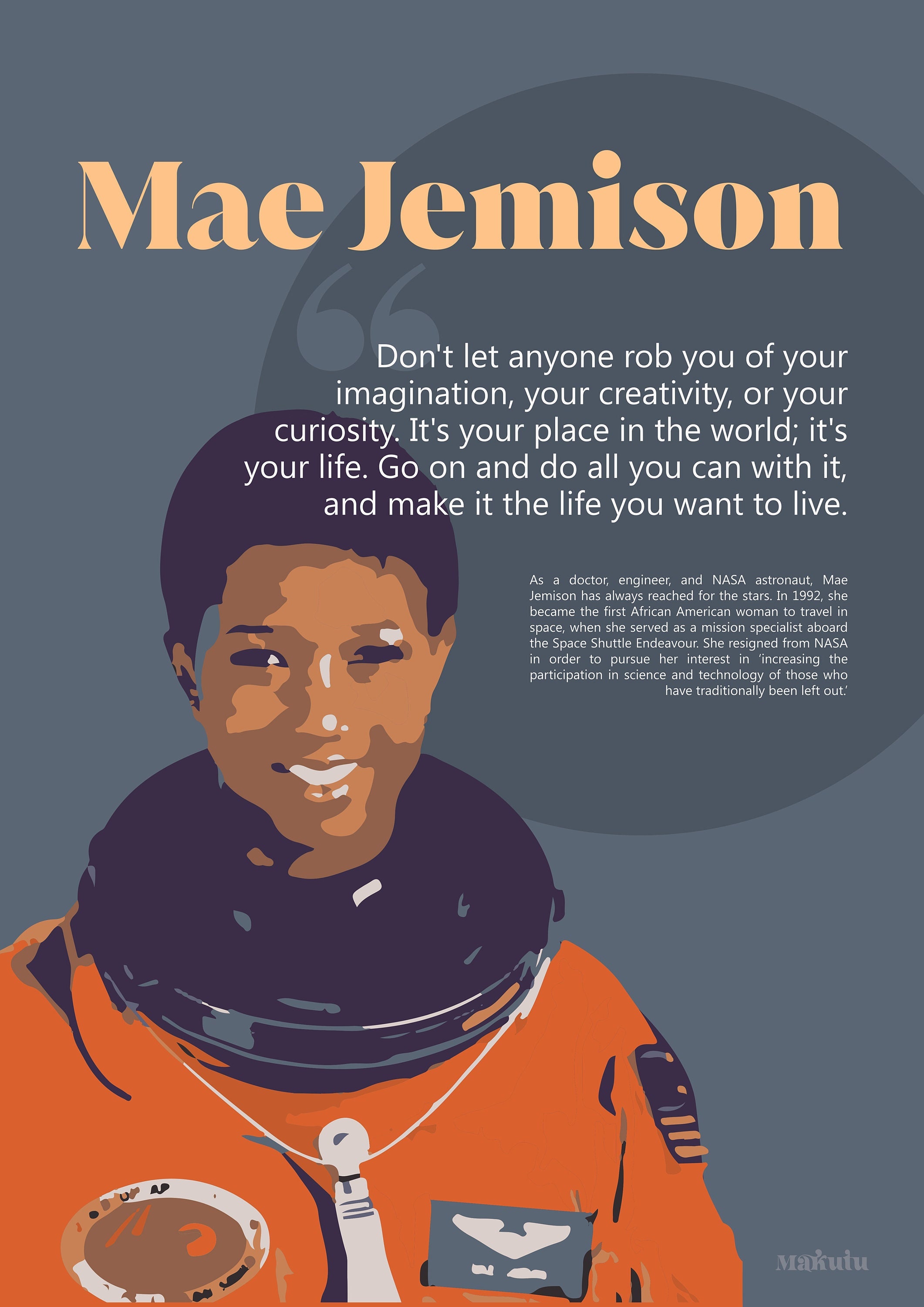 Mae Jemison - Digital Poster Influential Women International Women's ...