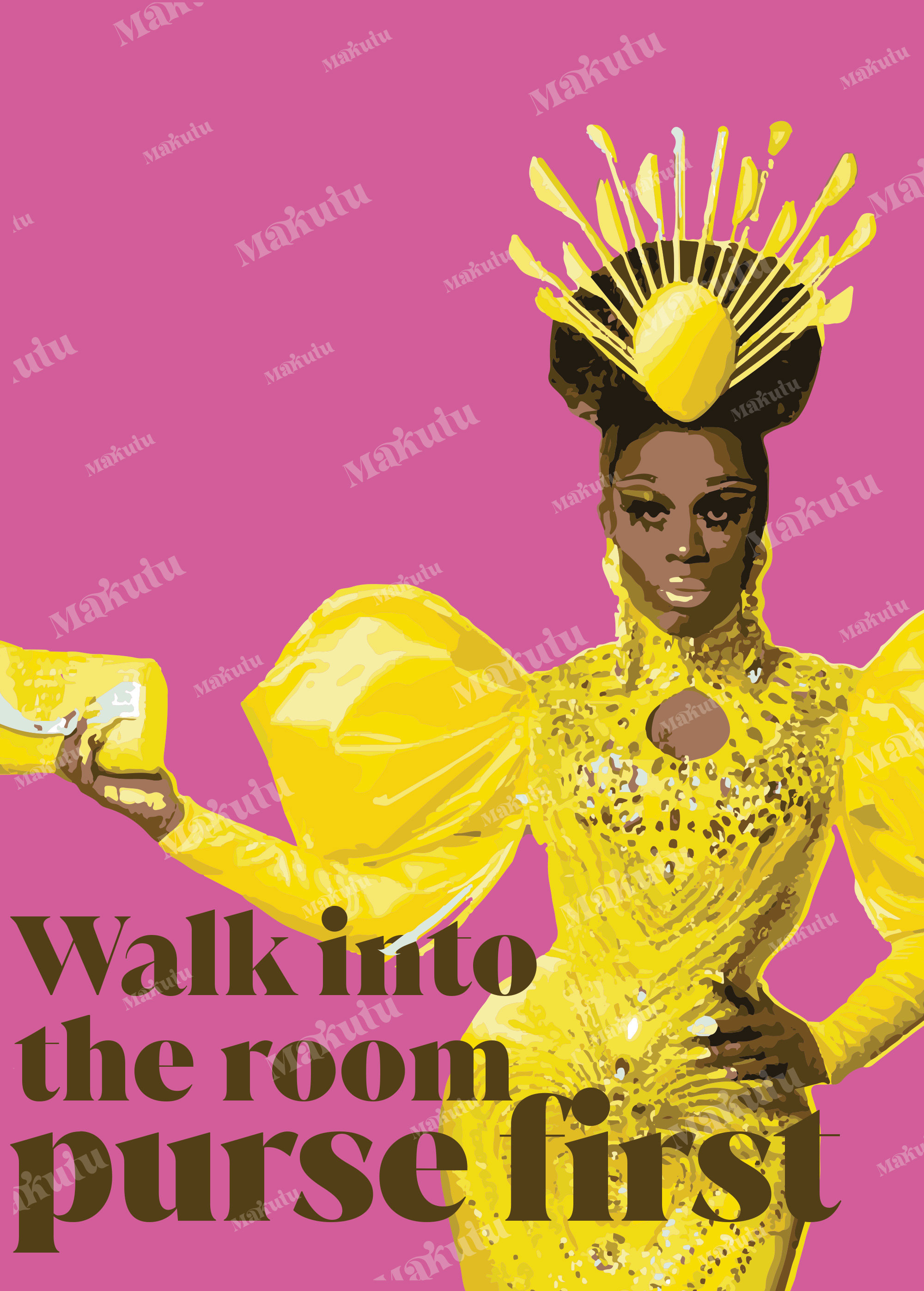 Bob the Drag Queen A3 Poster Drag Queens Walk Into the Room Purse First