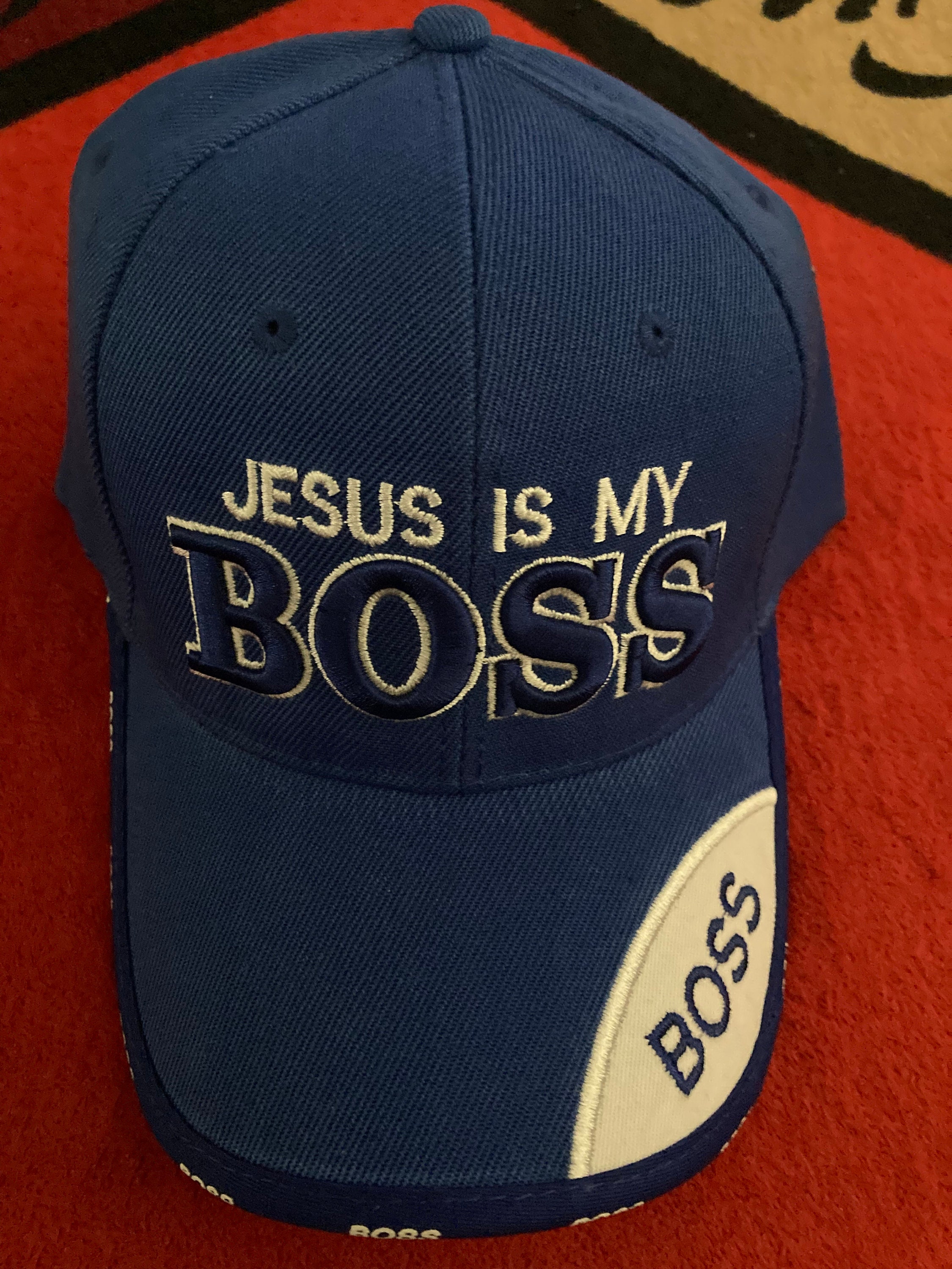 JESUS is My Boss Baseball Cap - Etsy