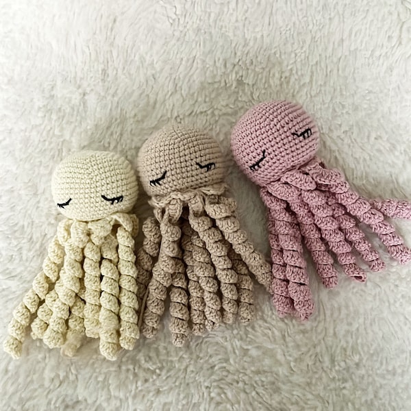 Pieuvre fait main crochet peluche pieuvre cadeau naissance octopus gift for newborn