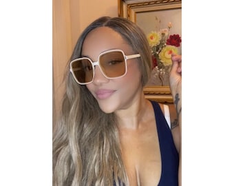 Vierkante oversized zonnebril voor dames Modieuze tinten Stijlvol