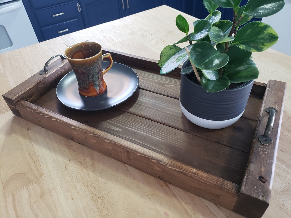 Rustic Farmhouse Serving Tray Etsy
