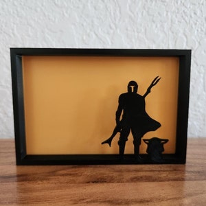 Mandalorian Silhouette Art - 3D Printed