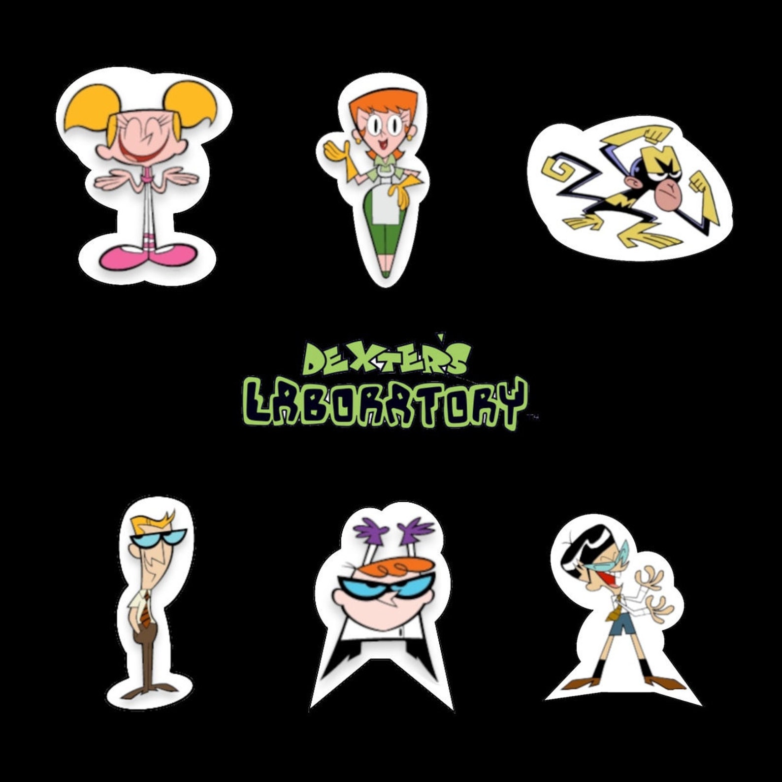 Dexter's Laboratory Sticker Set Etsy