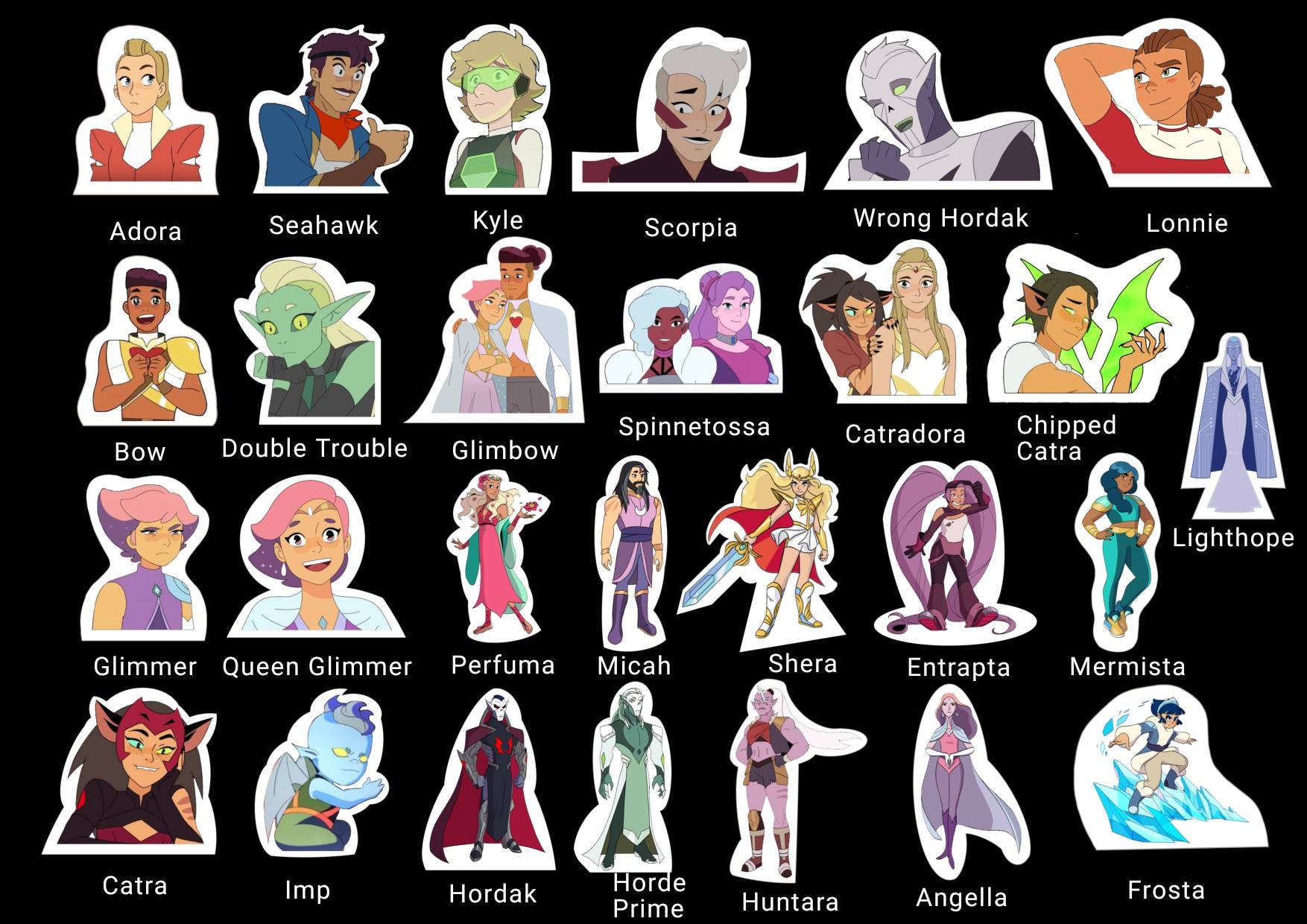 SheRa and the princess of power. Stickers Etsy