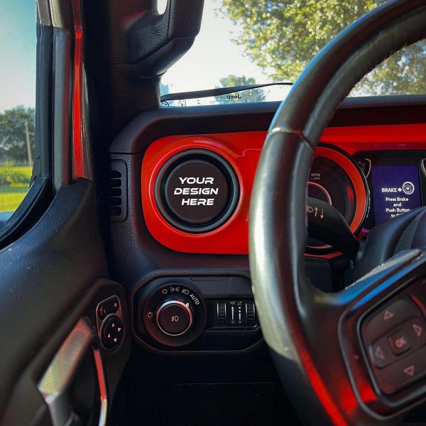 Laser Engraved Vent Badge Compatible with Jeep JL/JT/JK