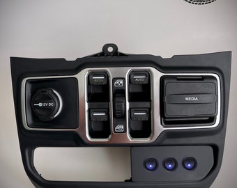 Compatible with Jeep JL Wrangler/Gladiator JT Aux Switch Panel (right half)