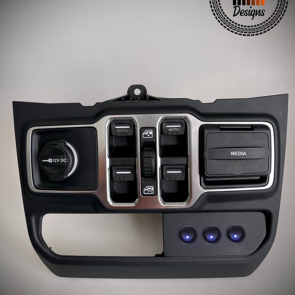 Compatible with Jeep JL Wrangler/Gladiator JT Aux Switch Panel (right half)