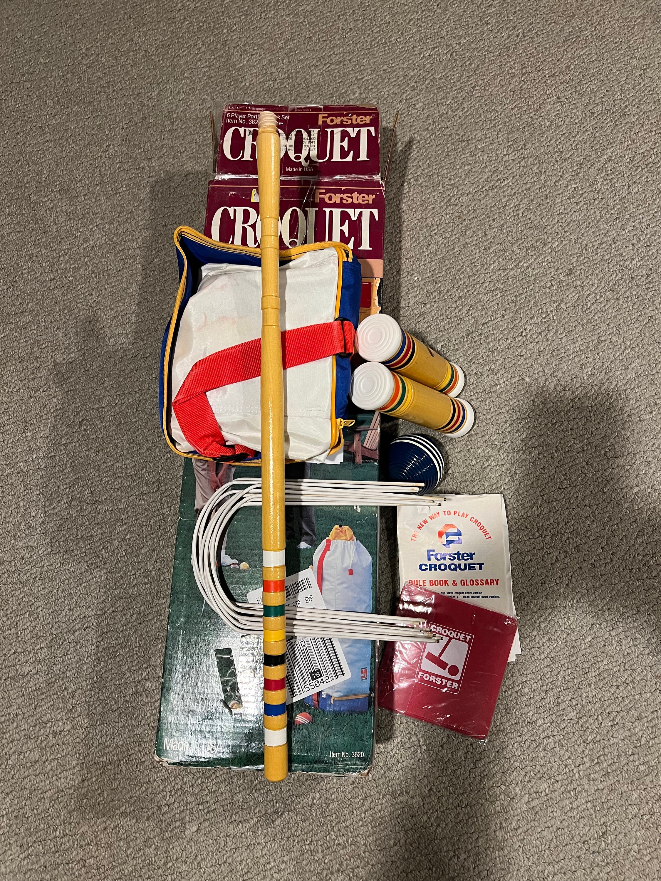 Used 6 Player Foam Croquet Set