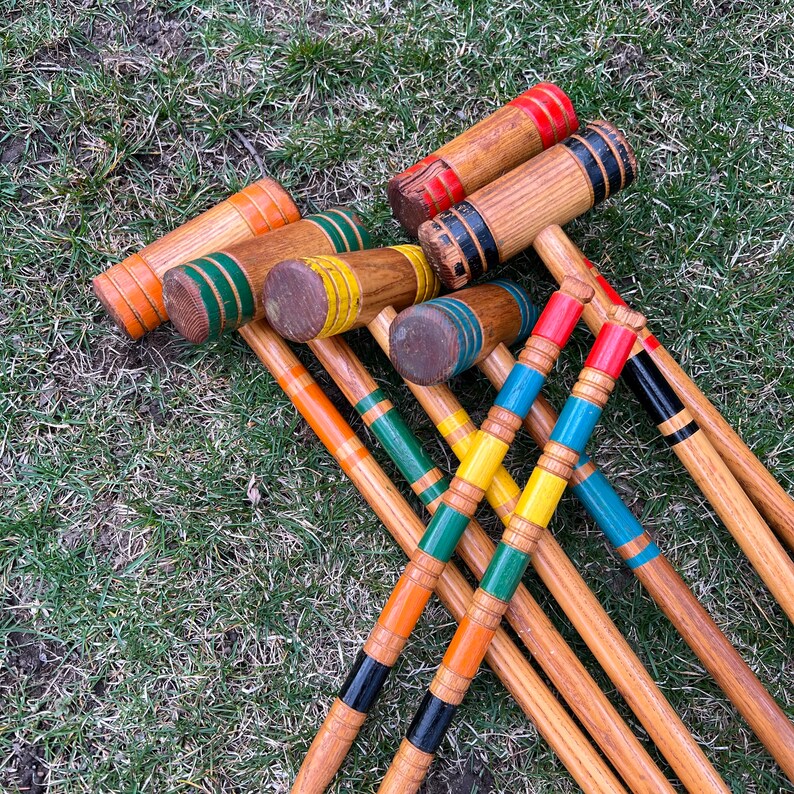 Vintage Croquet Set 6 Player Complete image 9