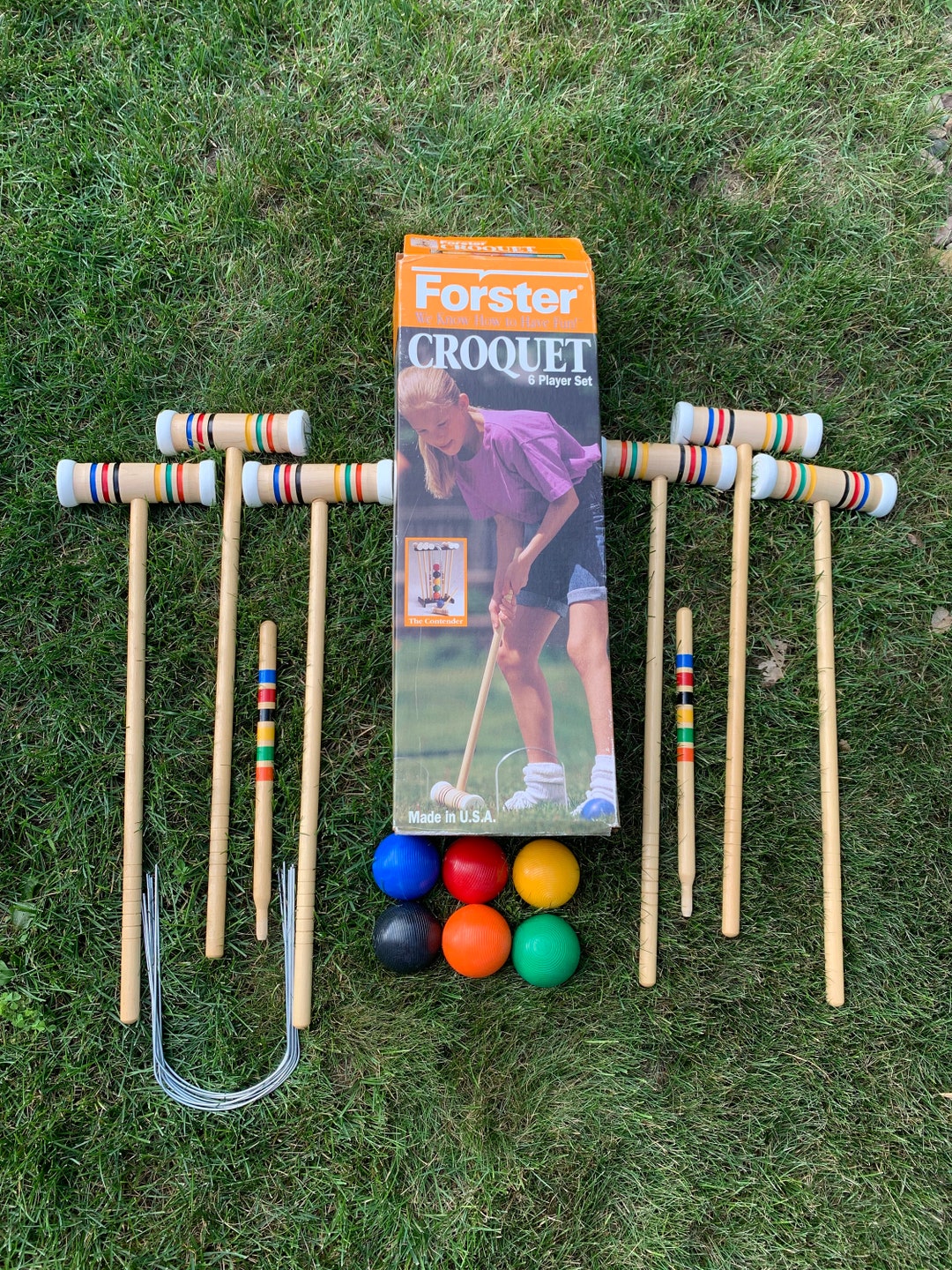 Vintage Forster Croquet Set 6 Player Never Used Etsy