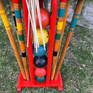 Vintage Croquet Set 6 Player Complete image 2