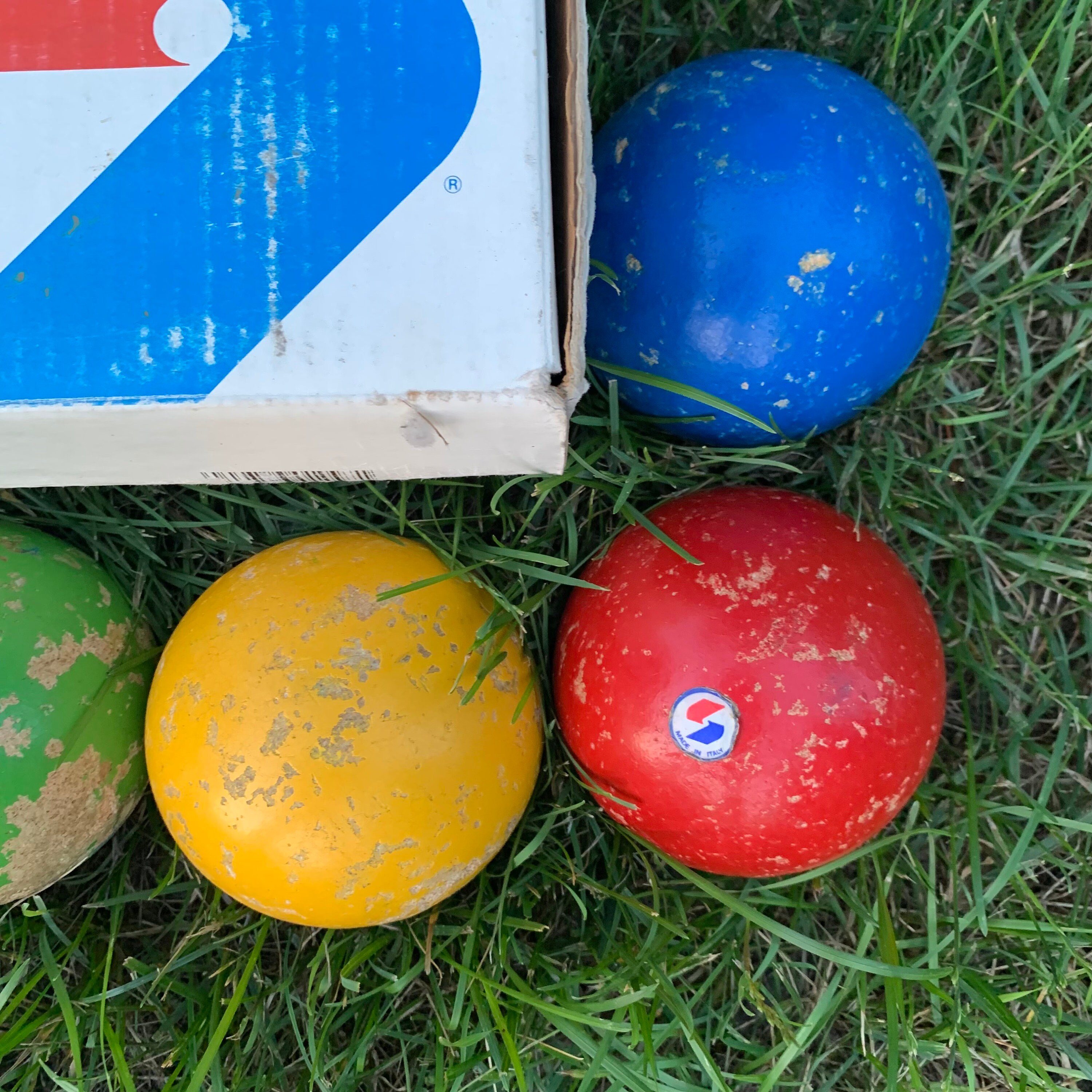Vintage Sportcraft Bocce Ball Set Original Box Made in Italy 8 Etsy