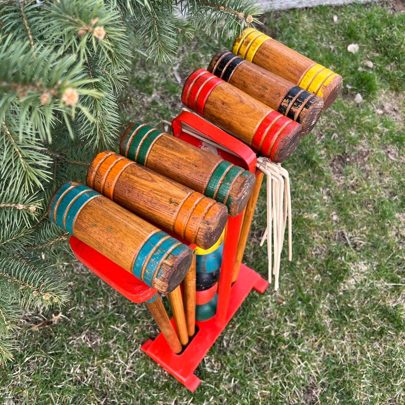 Vintage Croquet Set 6 Player Complete image 4