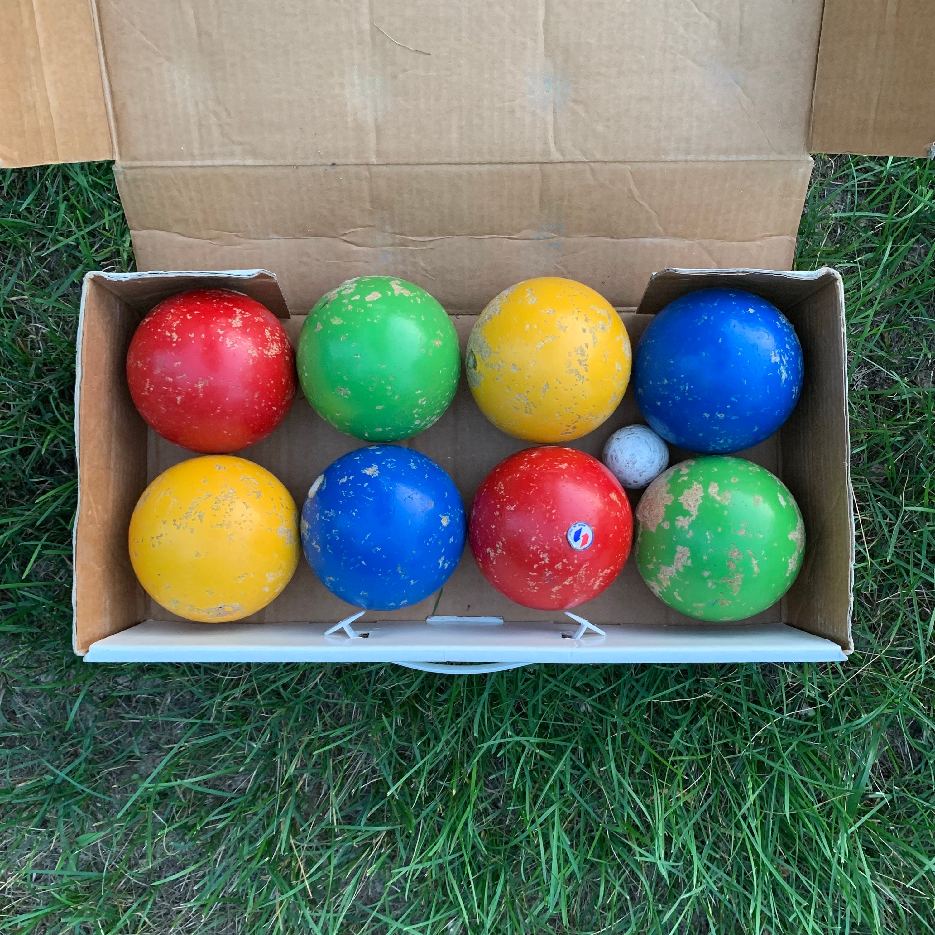 Vintage Sportcraft Bocce Ball Set Original Box Made in Italy 8 Etsy