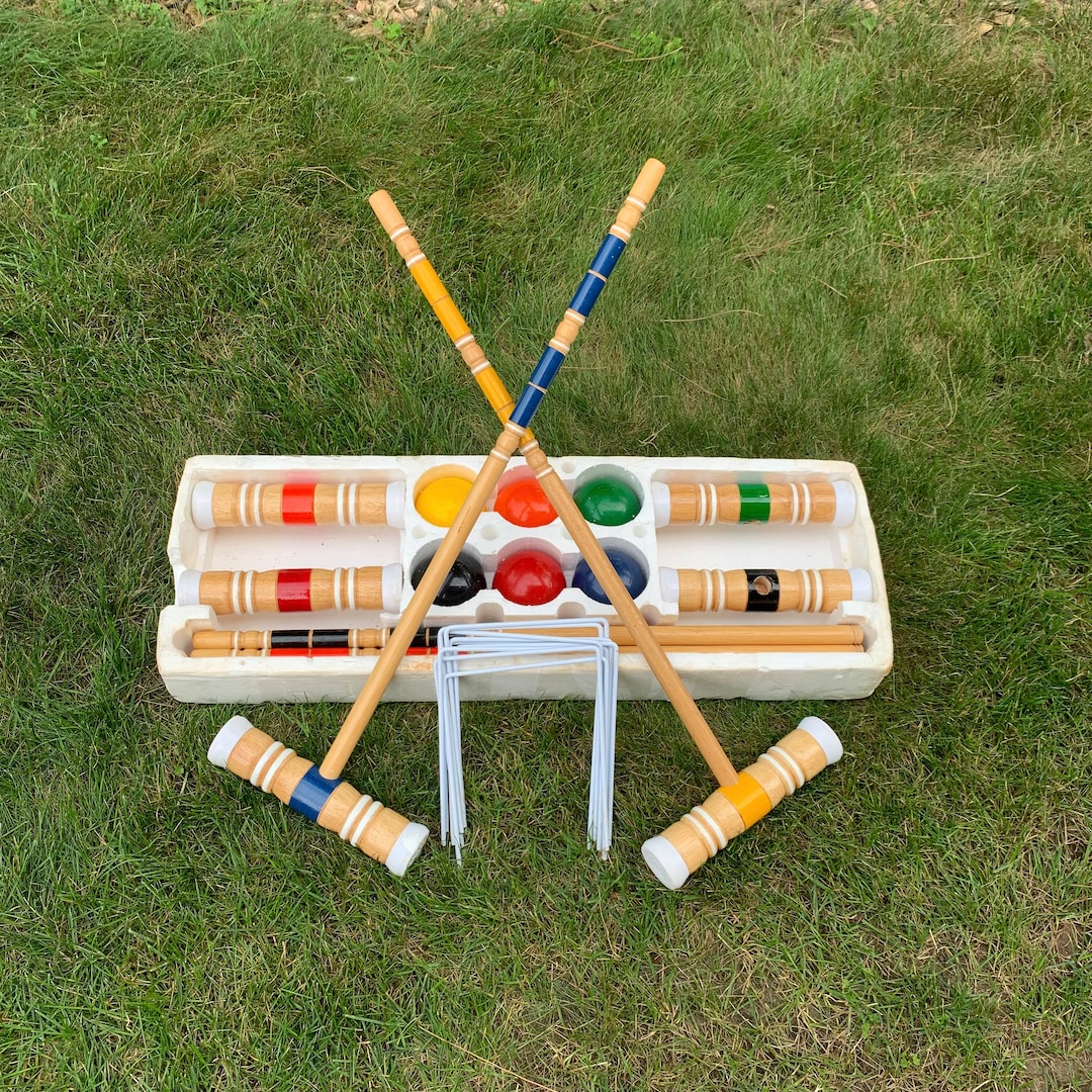 Sportcraft Croquet Set 6 Player Complete Etsy