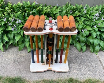 Vintage South Bend Croquet 6 Player Complete