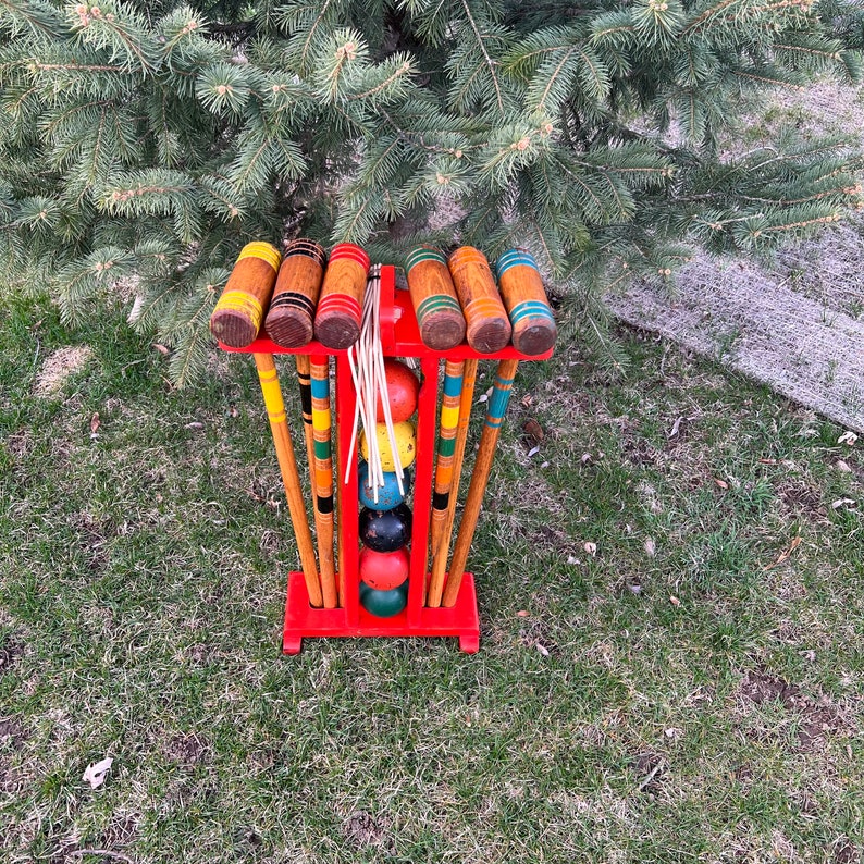 Vintage Croquet Set 6 Player Complete image 6