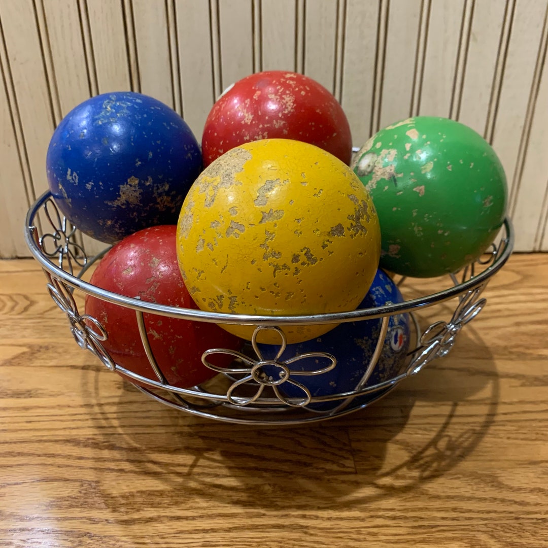 Vintage Sportcraft Bocce Ball Set Original Box Made in Italy 8 Etsy