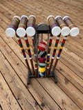 Vintage Forster 6-Player Croquet Set with Stand Complete