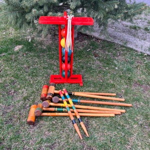 Vintage Croquet Set 6 Player Complete image 10