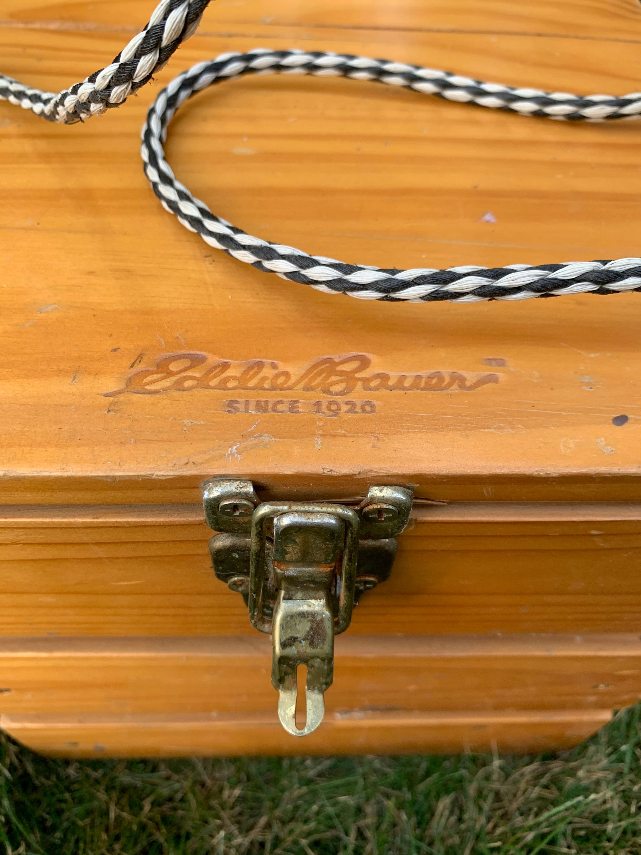 Vintage Eddie Bauer Bocce Ball Set With Wood Crate Carrying Etsy