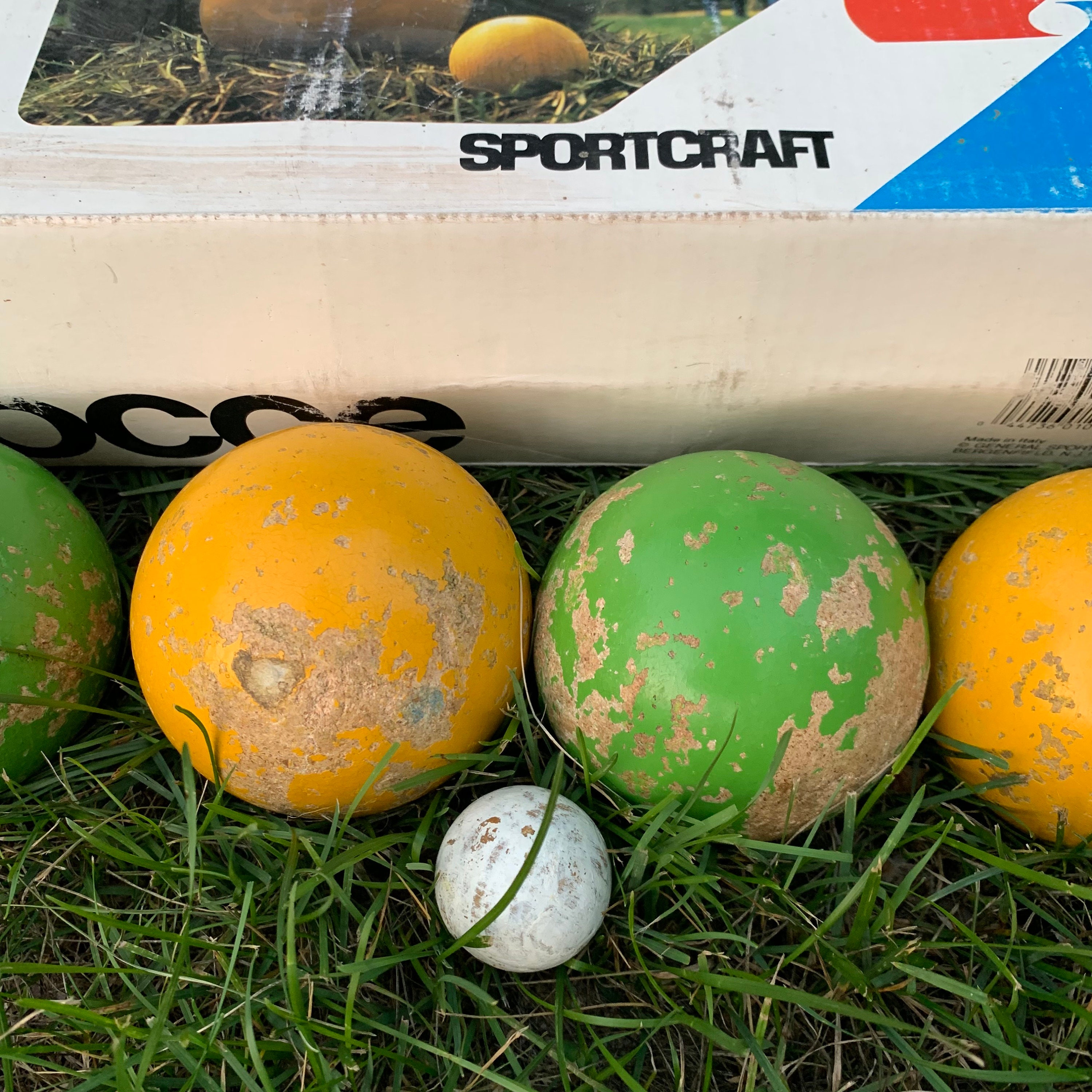 Vintage Sportcraft Bocce Ball Set Original Box Made in Italy 8 Etsy