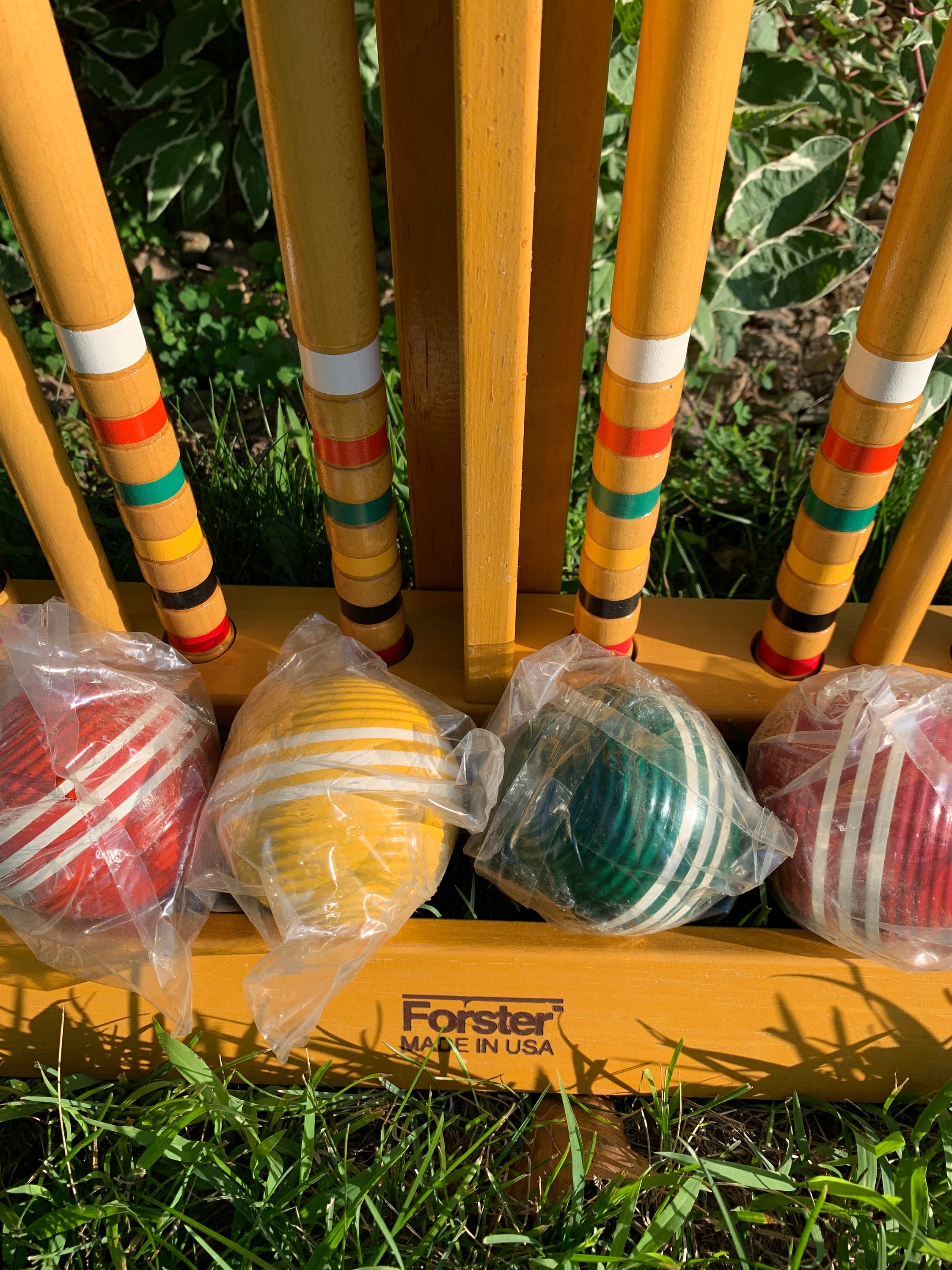Vintage Forster Croquet Set 6 Player Wheeled Cart New Old Stock Etsy