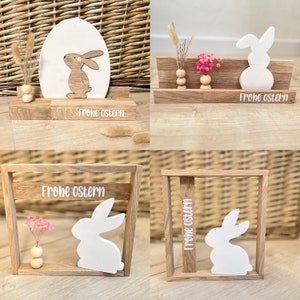 Easter gift, Easter decoration, souvenir, blocks, wood, wooden decoration, Easter bunny, handmade, Easter guests, small gift