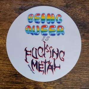 Queer is Fucking Metal sticker