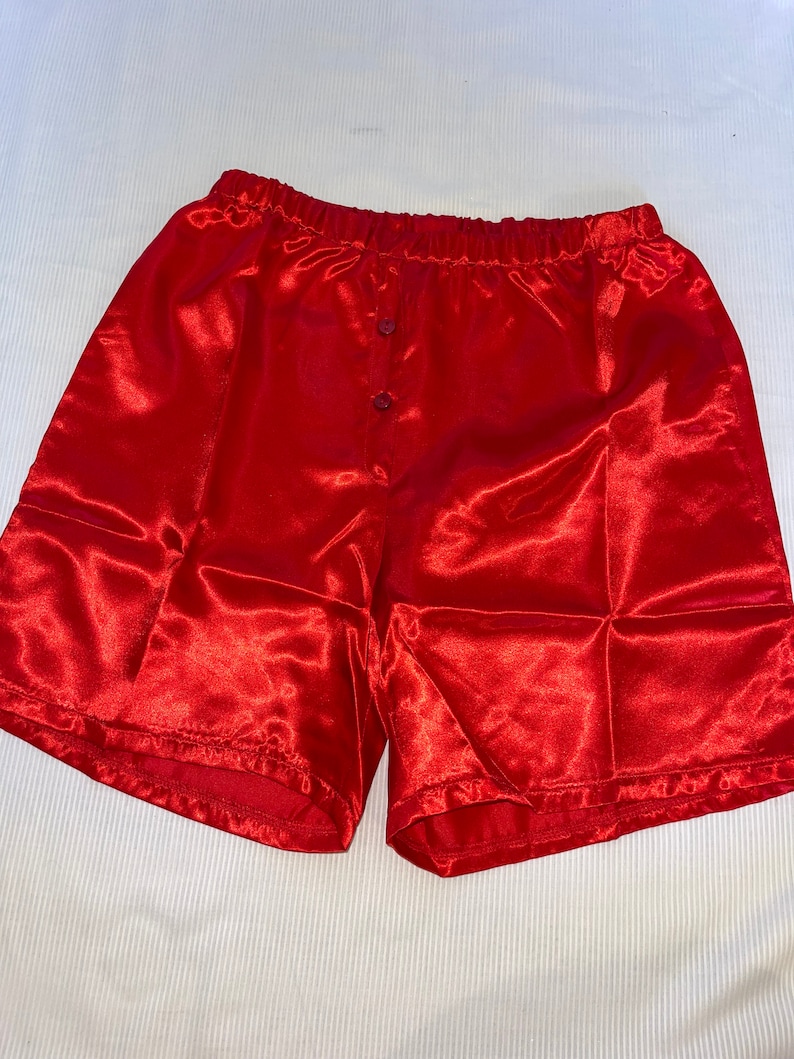 Men's Satin Boxer Shorts Etsy