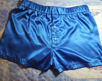 Men's satin boxer shorts