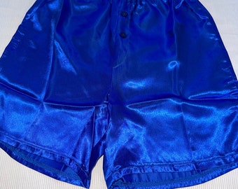 Men's satin boxer shorts