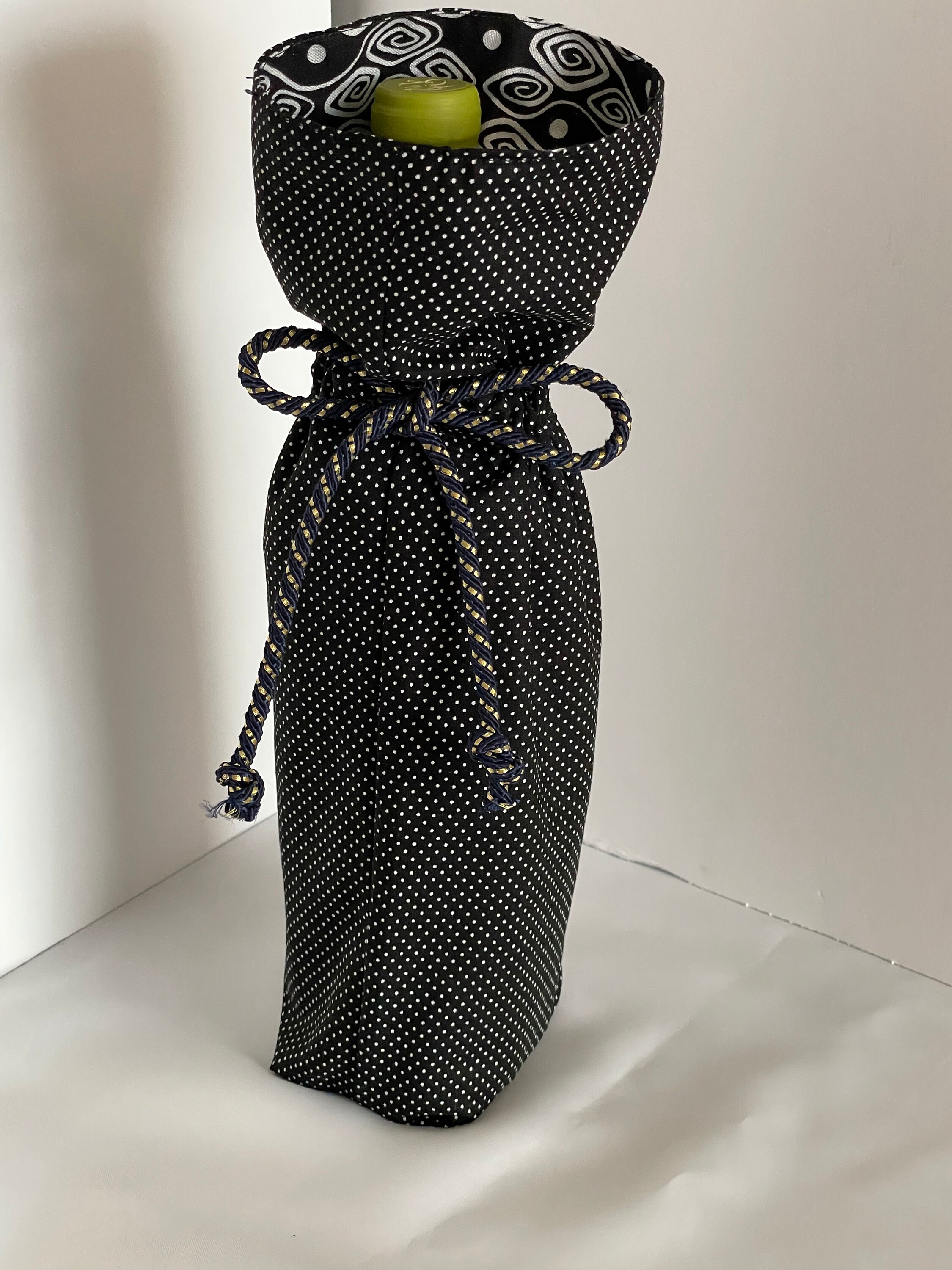 Wine or liquor bottle gift bag reusable Etsy