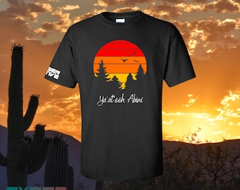 Ya'at'eeh Abini (Good Morning) - T-shirt graphique Navajo moderne