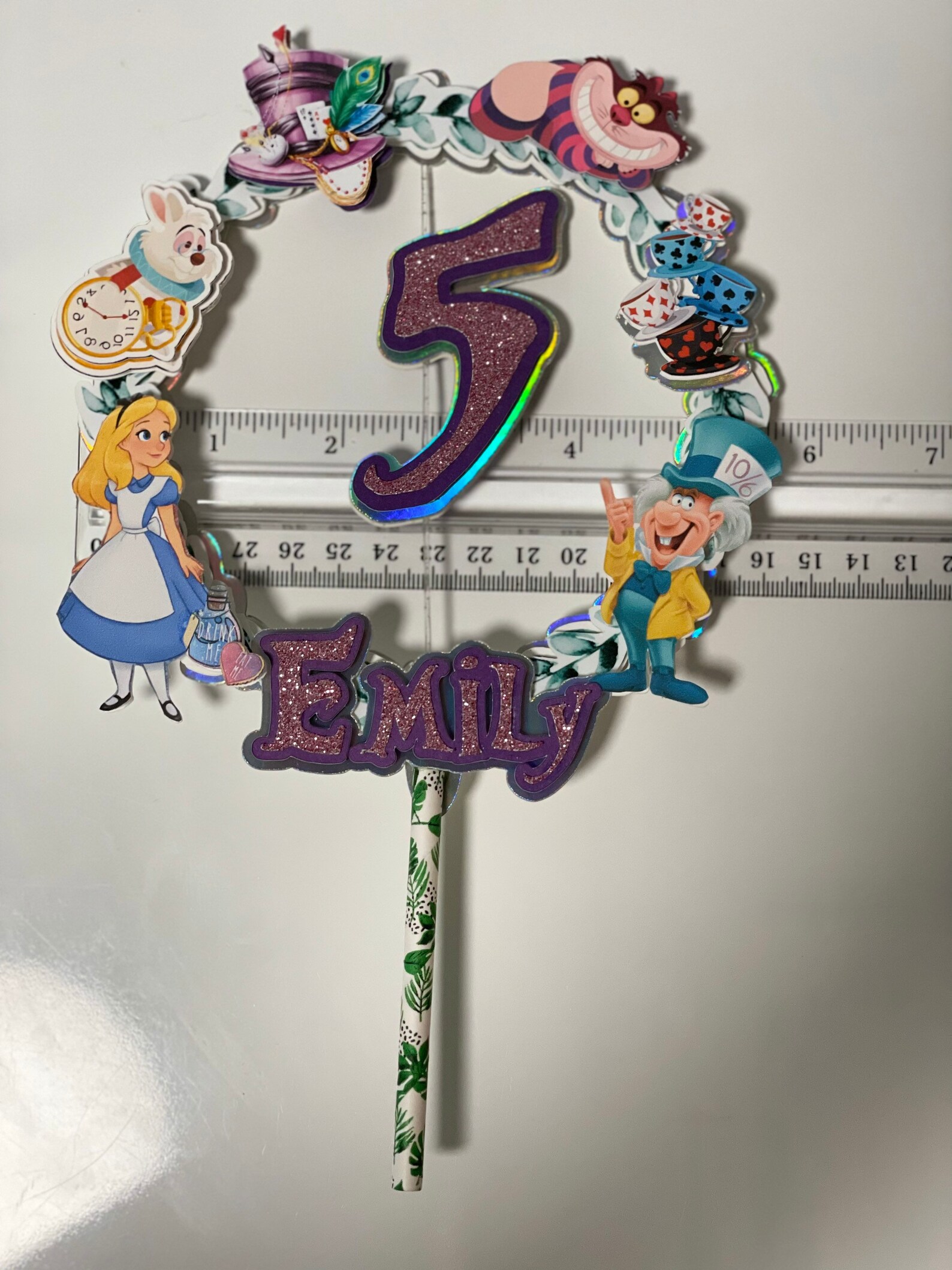 Alice in wonderland cake topper Etsy