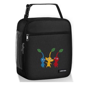 Bolsa/fiambrera escolar infantil con temática de Pikmin
