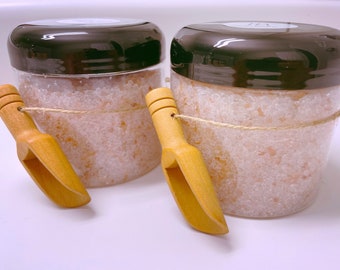 Dead Sea Salt Bath Soak In Lemongrass| Bath Salts| Full Mineral Therapeutic Bath Salts| 16oz