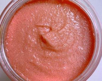 Pink Lemonade Sugar Body Scrub, 16 oz sugar body polish, body exfoliator, emulsifying body scrub