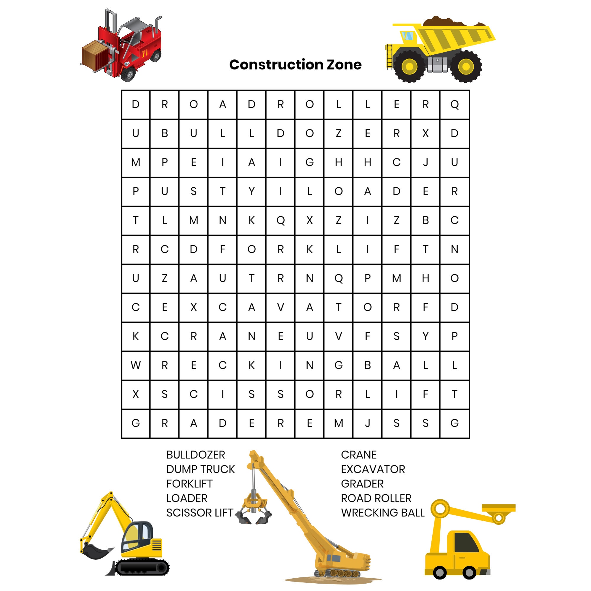 Kids Word Search Printable: 10 Puzzle Pages (digital Download) - Etsy