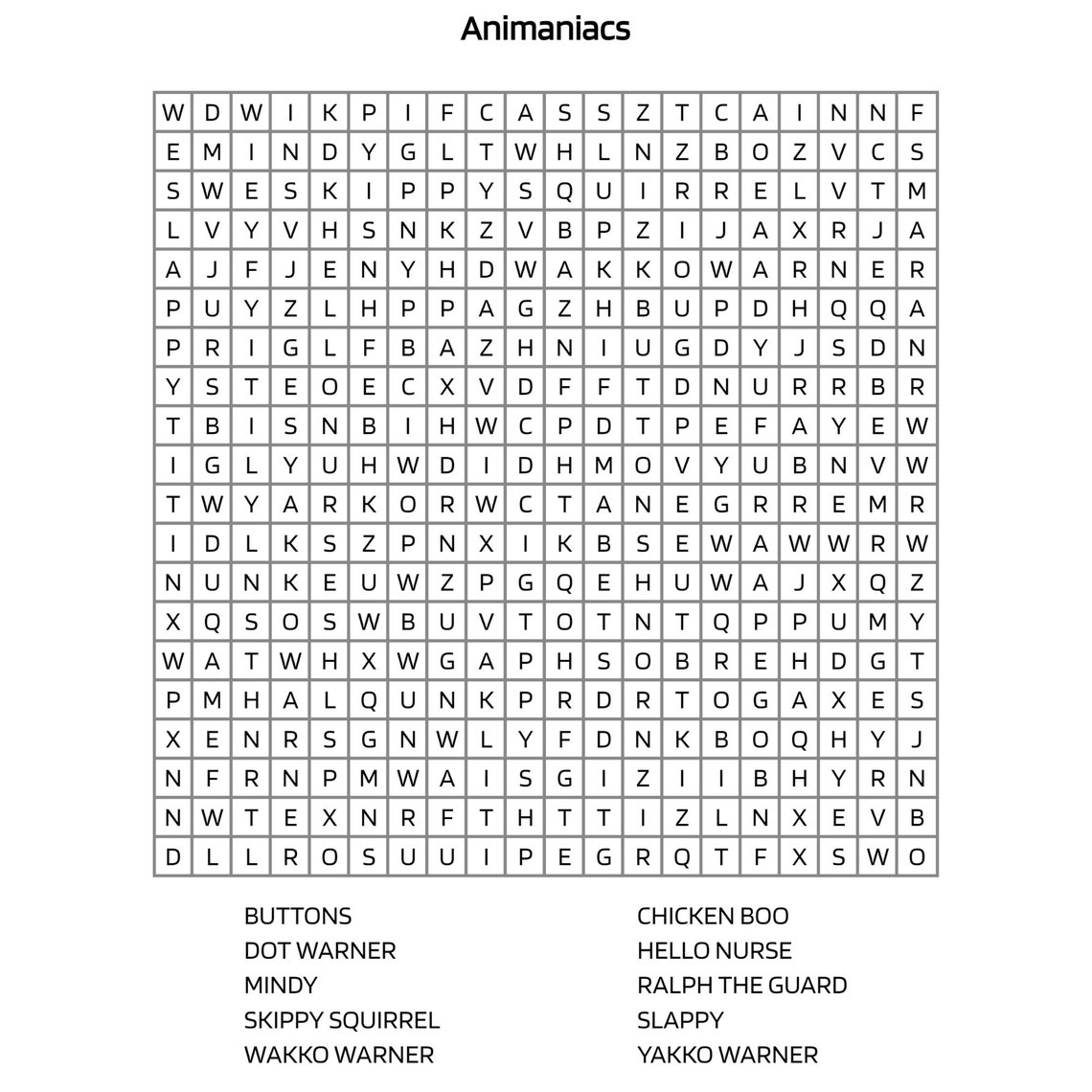 Word Search Printable 90s Word Search Word Search Printable PDF Word 